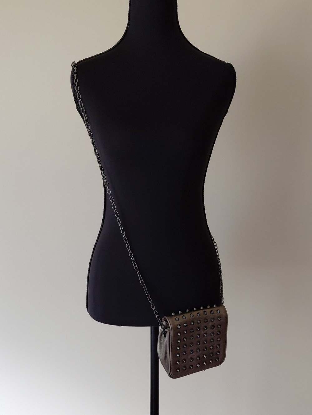 Studded Crossbody Bag in Bronze